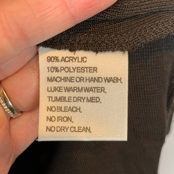 Misook Women’s Striped Knit Top Sweater Brown Green Orange - Picture 4 of 4